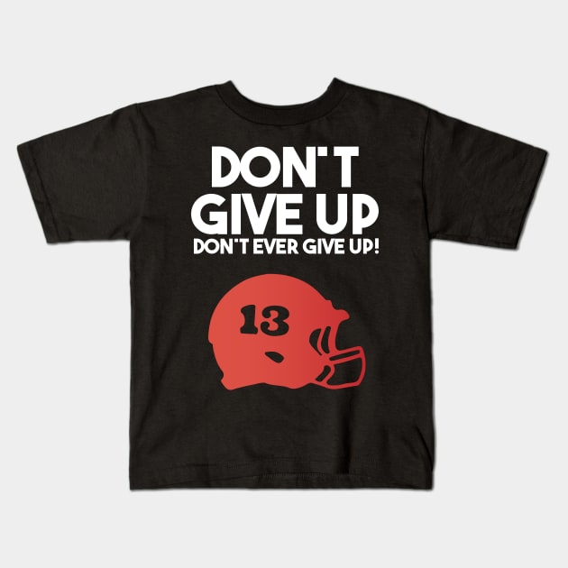 Tua don't give up football Kids T-Shirt by Attia17